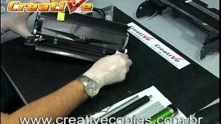 Vídeo Aula Recarga do Toner Lexmark T630 T632 T640 T642 X640 X642 X644 [upl. by Dearman]