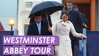 WATCH Emir of Qatar Tours Westminster Abbey [upl. by Arbba]