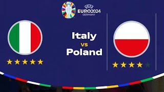 UEFA EURO CUP 2024  POLAND VS ITALY  FINAL  FIFA [upl. by Artnoed]