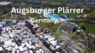 Augsburg Plärrer by drone and GoPro 4K [upl. by Wolfort]