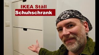 IKEA Schuhschrank Ställ Montage mit Schritt für Schritt Erklärung Anleitung Zusammenbau Aufbauen [upl. by Dlarej]