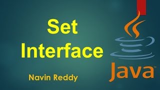 149 Set Interface in Java Collection Framework [upl. by Leicester]