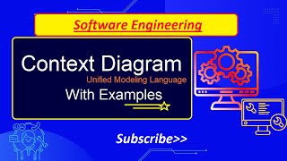 The Context Diagram  System Context Diagram in Software Engineering  UML diagram [upl. by Aehtla76]