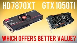 HD 7870XT vs GTX 1050Ti Tahiti LE vs Pascal GP107  Which is better value [upl. by Kemppe]