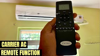 Carrier ac remote function [upl. by Ellezaj]