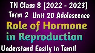 Role of Hormones in Reproduction Class 8 Science Term 2 Unit 20 deepikasciencecorner [upl. by Nodnar]