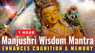 Manjushri Wisdom Mantra 1 Hour Enhances Cognition and Memory Chanted Beautifully in Sanskrit [upl. by Enrobso]