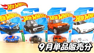 ホットウィール ベーシックカー ９月単品販売分開封‼ [upl. by Nadler227]