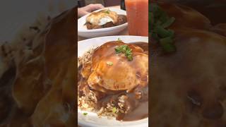 Loco moco hawaii yummy food foodie maui tasty travel vlog cute brunch trip vacation [upl. by Crispen55]