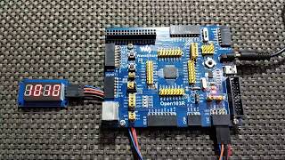 TM1637based Seven Segment Display Demo  STM32 Internal RTCC [upl. by Ecurb107]