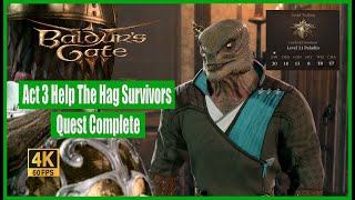 Baldurs Gate 3 Walkthrough Act 3 Help The Hag Survivors Complete [upl. by Penland]