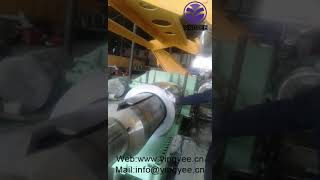 how to unload the coil from the slitting line silliting line unloading coil videoSL line [upl. by Cullin]