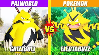 Grizzbolt Palworld vs Electabuzz Pokemon  SPORE [upl. by Konrad]