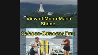 From Calapan Port to Batangas Port view of MonteMaria Shrine [upl. by Anival]