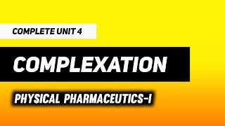 Complexation And Drug Action  Protein Binding  Physical Pharmaceutics  Imperfect Pharmacy [upl. by Attevad]