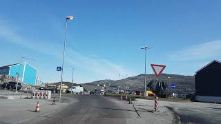 Driving in Nuuk Greenland [upl. by Newby300]