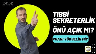 2023 Tıbbi D Sekreterlik puanları 65e kadar düştü yükselir mi TDS bölümü okunur mu önü açık mı [upl. by Ariela]