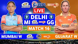 WPL 2024 Live Mumbai Indians vs Gujarat Giants Live Scores  MI W vs GG W Live Scores amp Commentary [upl. by Adnowat]