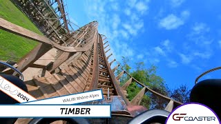 TIMBER  WALIBI Rhône Alpes  POV  2024  GFcoaster [upl. by Jannel]