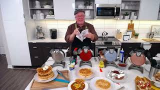 Cuisinart Vertical Belgian Waffle Maker amp Recipe Book on QVC [upl. by Perceval940]