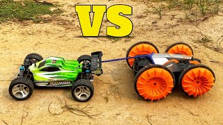 Wltoys a959 B vs Amphibian RC Car  Remote Control Car  RC Stunt Car [upl. by Erot647]