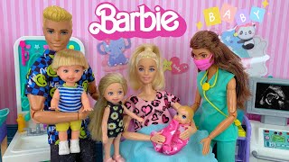 Barbie amp Ken Doll Family Have a New Baby Story [upl. by Ennaer428]