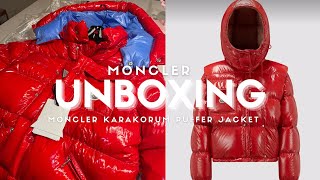 UNBOXING MONCLER JACKET  KARAKORUM PUFFER JACKET [upl. by Sandberg]