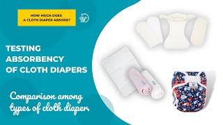 Testing Absorbency of Cloth Diapers [upl. by Jackelyn]