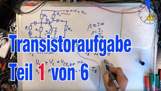 Transistor Emitterschalter Teil 1 von 6 Ausgangsseite IC Maschengleichung [upl. by Irina488]