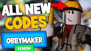 ALL OBBY MAKER CODES December 2021  ROBLOX Codes SECRETWORKING [upl. by Lohrman]