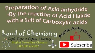 Preparation of Acetic Anhydride from Acetyl Chloride and Sodium Acetate  Class 12 Carboxylic acid [upl. by Nylra711]