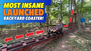 Riding The Most INSANE Backyard Launched Roller Coaster Ever Built [upl. by Dulcie953]