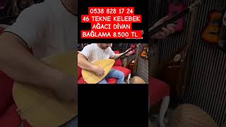 46 TEKNE KELEBEK AĞACI DİVAN BAĞLAMA 8500 TL bestekarmuzik saz [upl. by Arraic758]