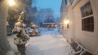 Winter Storm Time lapse  30quot of snow in 38 seconds [upl. by Kampmeier]