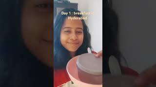 Breakfast in Hyderabad pg life  কলকাতা থেকে হায়দ্রাবাদcorporatelife corporategirlkolkatavlogs [upl. by Colene]