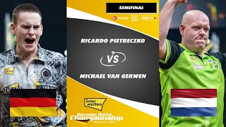 CRACKING SEMIFINAL🤯I Ricardo Pietreczko vs Michael van Gerwen I Full Semifinal GDC 2023🎯 [upl. by Nahn]