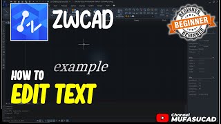 How To Edit Text In ZWCAD [upl. by Norm594]