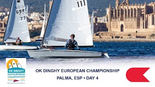 Highlights from Day 4 of the 2024 OK Dinghy European Championship in Palma [upl. by Anileda158]