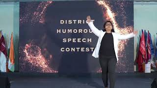 Toastmasters  District Level Humorous Speech Contest Barnali Roy [upl. by Pedaias630]