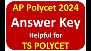 ap polycet answer key 2024 polycet answer key polycet coaching classes in telugu 2024 [upl. by Yesiad446]