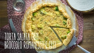 Torta salata ai ceci e broccolo romanesco [upl. by Ignaz]