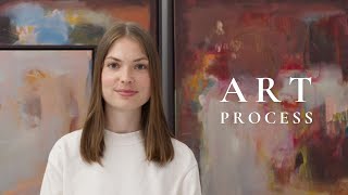 How a professional abstract artist ACTUALLY creates paintings [upl. by Phail617]