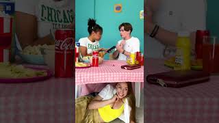 Invisible Dining 🍽️ Hilarious UndertheTable Feasts prank [upl. by Artkele]