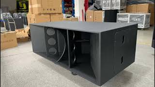 how we produce the dual 21 inch subwoofer F221 [upl. by Ayokahs]