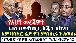 የአሁን መረጃዎች  CIA በምስጢር እጁን አስገባ  አምባሳደር ሬድዋን ምስጢሩን አወጡ  አምባሳደር ሬድዋን ምስጢሩን አወጡ  የህወሃት እርቅ [upl. by Essie]