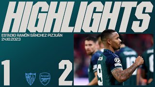 THE GABIS GIVE US THE WIN  Sevilla v Arsenal 12  Champions League  Martinelli Gabriel Jesus [upl. by Henriha]