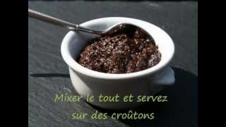 Recette  Tapenade olives noires  Recipes  Tapenade black olive [upl. by Aneleh]