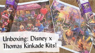 Unboxing NEW Thomas Kinkade Disney Diamond Paintings Licensed amp Budgetfriendly Hobby Lobby Finds [upl. by Paynter]