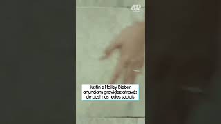 Justin e Hailey Bieber anunciam gravidez [upl. by Artemisia]