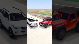 Thar vs fortuner race video😱😮 viralvideo youtubeshorts gta5 cartoon gaming [upl. by Hsu]